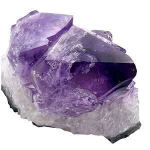 All Natural Raw Deep Purple Amethyst Cluster 1.9lb